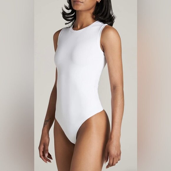 American Tall, Crewneck Bodysuit for Tall Women - Bright White. Size: 2XL. NWT. - Picture 8 of 11